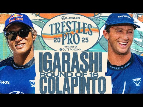 Kanoa Igarashi vs Crosby Colapinto | Lexus Trestles Pro - Men's Round of 16 heat 7 - Condensed