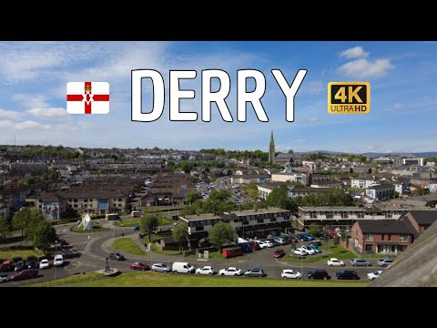 DERRY Walking Tour 4K | Northern Ireland