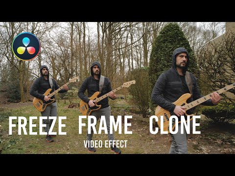 FREEZE FRAME CLONE Video Effect in Davinci Resolve - For Free or Easy and Fast with Adobe Photoshop