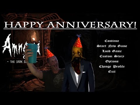 AMNESIA 6th ANNIVERSARY! CUSTOM STORYtime pt 2 FREAKY MONSTER!!! D: