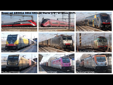 Treni ad ANZOLA DELL'EMILA! | Regionali, AV, merci e molto altro! | [PARTE 2/3] | w/@leo_e474