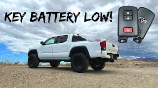 How to Replace 2016-2023 Toyota Tacoma Key Fob Battery Plus How to Start Car Without Remote Battery