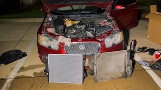 CHANGING MY RADIATOR IN MY JAGUAR XF 4.2l