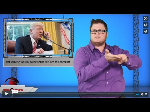 Impeachment inquiry: White House refuses to cooperate (ASL - 10.9.19)