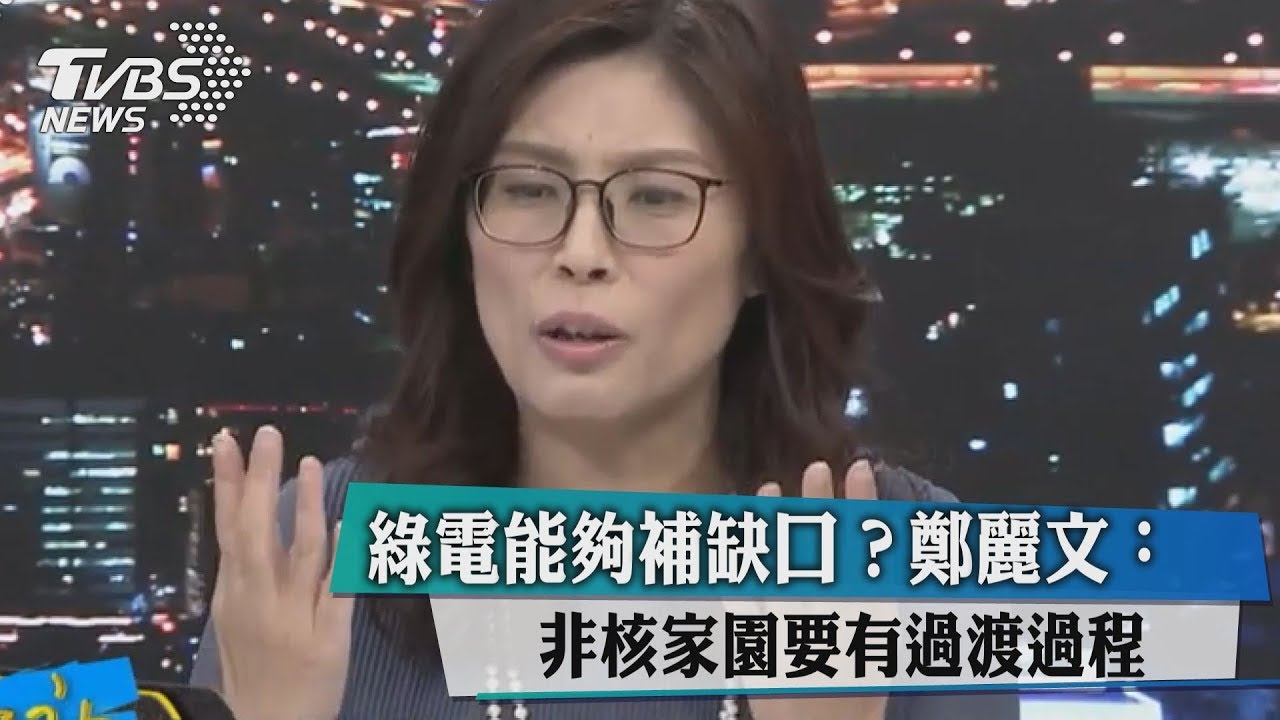 綠電能夠補缺口?鄭麗文:非核家園要有過渡過程