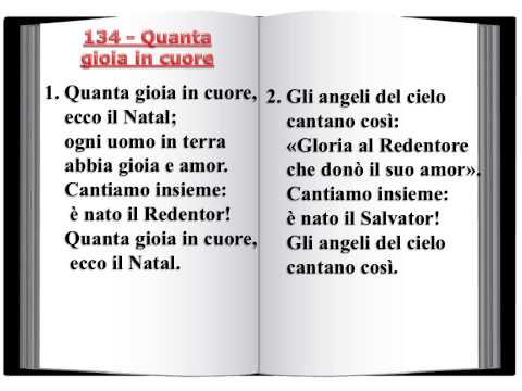 134 Quanta gioia in cuore - Innario Chiesa Cristiana Avventista del Settimo Giorno 2014