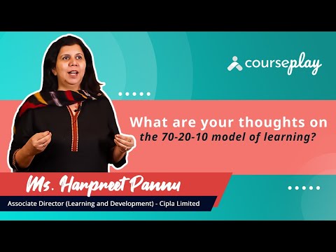 Ms. Harpreet Pannu shares her thoughts on the 70-20-10 model of corporate learning