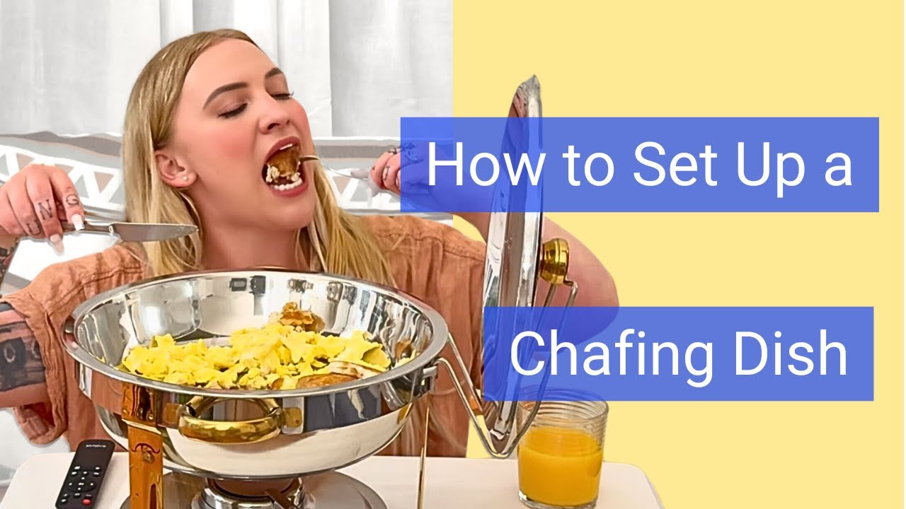 🍳🥞 How to use a CHAFING DISH to keep your food warm. It's EASY!