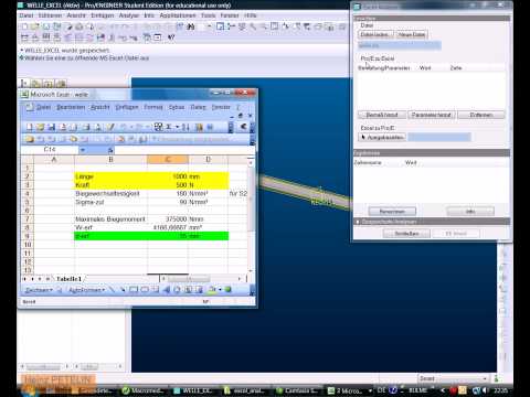 Pro/E - Excel Kopplung