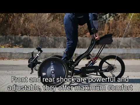 TrikExplor S320E full suspensions recumbent trike