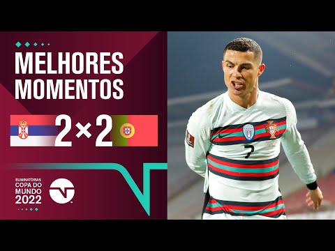 Gols e lances de Sérvia x Portugal