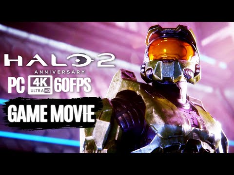 HALO 2 ANNIVERSARY PC All Cutscenes (4K 60FPS) Game Movie UltraHD