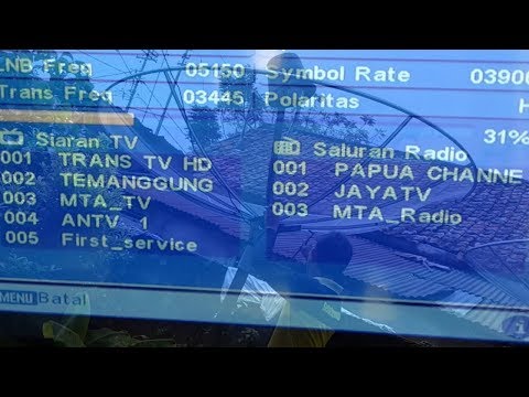 Cara Mencari Freq Trans7 dan Trans TV di Satelit Telkom 3S Dengan Mudah