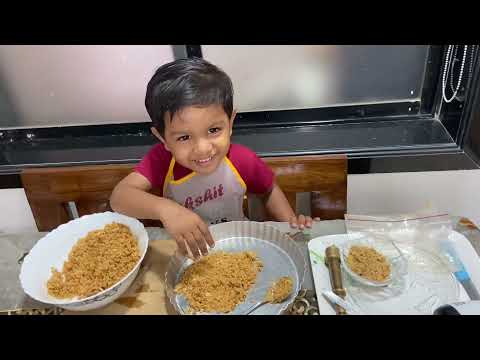 Lakshit making Strawberry Tart 🍓😍 | Montessori Activity | Fun learning experience