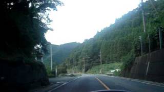 preview picture of video '2007.8.15　島根県津和野　国道9号線'