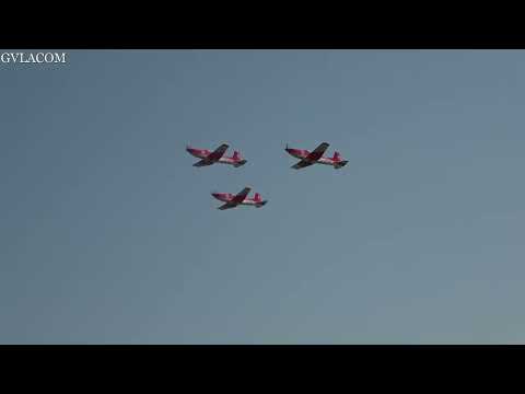 Swiss Air Force Pilatus PC-7 Demo Team departure RIAT 2022