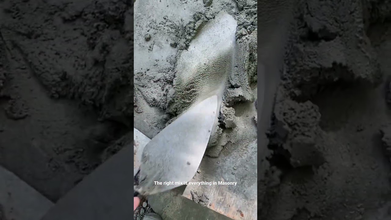 The right mix is everything in Masonry. #shorts #masonry #stonework