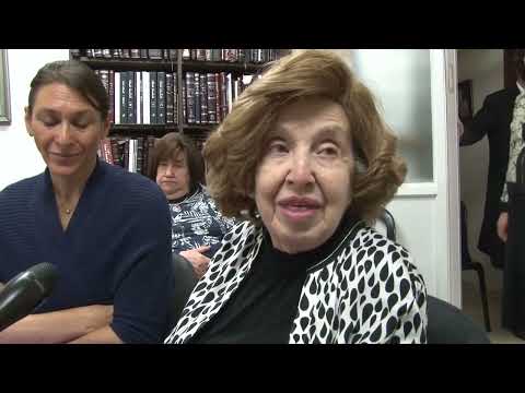 Rebbetzin Chayah Nechamah Milikovsky, a”h, the daughter of the Amshinover  Rebbe Rivka Ezrachi Schmu