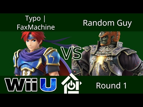 THGW 1/30/2017 - Typo | FaxMachine (Roy) vs Random Guy (Ganondorf) - Smash 4 Round 1