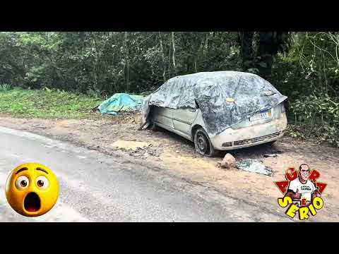 DESLIZAMENTO DE TERRA DEIXA A CASA EM PERIGO E DESTRÓI CARRO NA GARAGEM NO BAIRRO DO SOARES