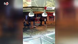 Şerefiye Mahallesi’nde Simit Tezgahına Çarpıp Kaçtılar