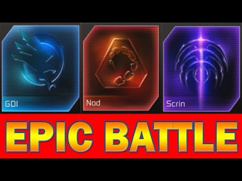 GDI vs NOD vs SCRIN - 4 Epic Battles