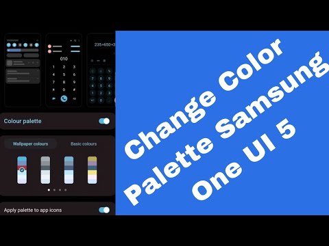How to Change Color Palette in Samsung One UI 5.0 | Samsung Galaxy