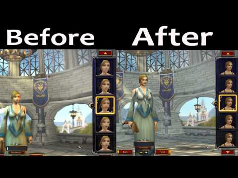 Faces of the New Female Human Model - Before and After [WoD Beta]