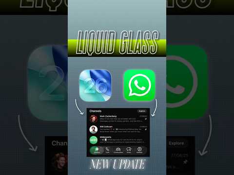Liquid Glass en iOS 26: así se verá WhatsApp en iPhone