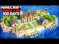 I Survived 100 Days In An ISLAND ONLY World In Minecraft Hardcore