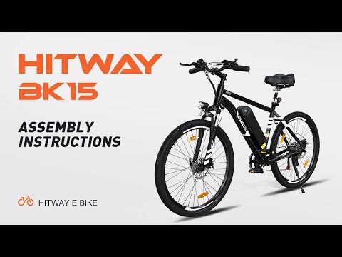 Elektrinis dviratis Hitway BK15, 26", 250W, 15Ah, juodas video