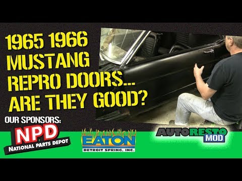 1965 1966 Mustang Reproduction Door Shell Test Fit Episode 358 Autorestomod