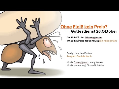 Ohne Fleiß kein Preis? // Martina Kasten // Gottesdienst am 26.10.2025