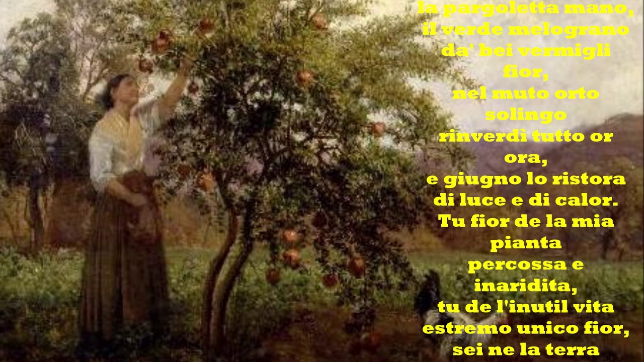 Giosuè Carducci: PIANTO ANTICO - Le videopoesie di Gianni Caputo