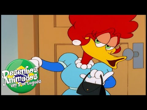 Capa de Pica-Pau em Português | Tia Pecky | Compilação De 1 Hora | Desenhos Animados