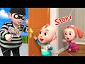 Rob Says No Don T Open The Door For Strangers Police Song Rosoo Nursery Rhymes Kids Songs