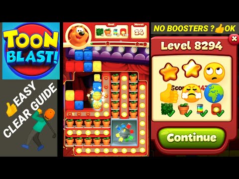Toon Blast Level 8294 👍1 Disco & Easy Clear🤺✨