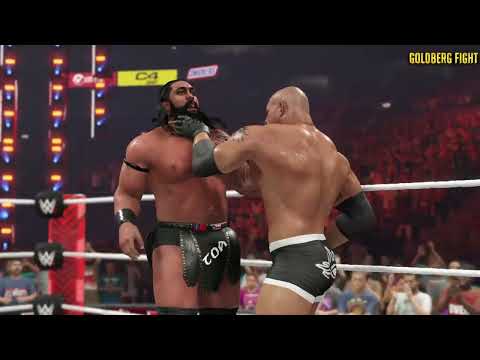 جولدبيرج ضد توا ليونا WWE Raw Match