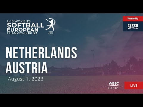38 U-18 Women's Softball European Championship: Netherlands VS Austria
