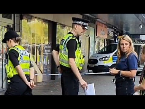 Police And Crime scene Investigation Cleaning Up After A Scalping