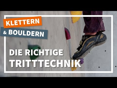 Richtige Tritt- und Fußtechnik beim Bouldern und Klettern | Einfach Klettern
