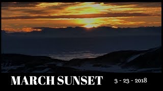 March Sunset In McMurdo Station - Antarctica