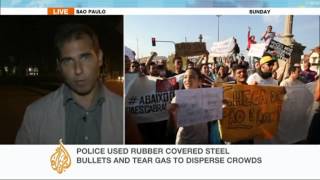 Thousands protest on streets of Brazil