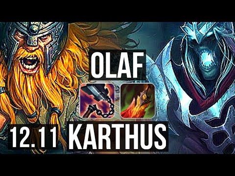 OLAF vs KARTHUS (JNG) | 78% winrate, Godlike, 11/4/10 | KR Grandmaster | 12.11