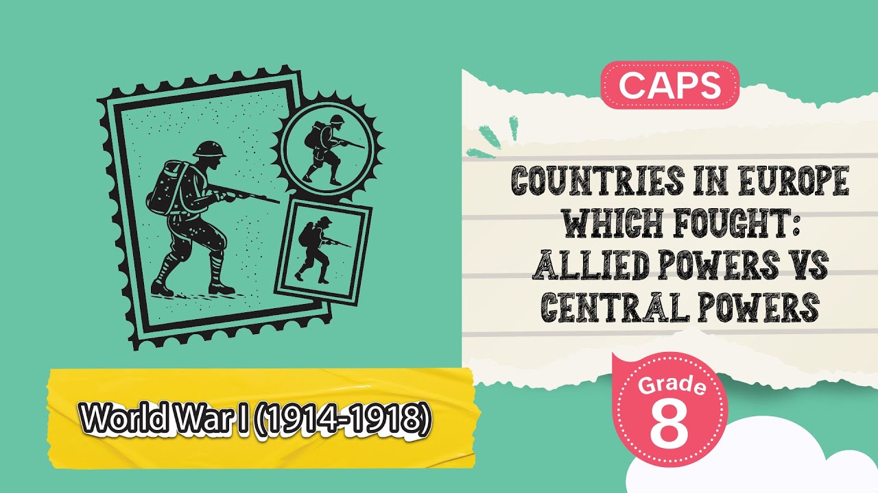 Countries in Europe which fought: Allied Powers vs Central Powers