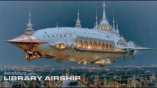 Stap aan boord van het Bibliotheek-luchtschip, een stralend steampunk-heiligdom dat door de schemerige hemel zweeft. Dit is de reis naar de Wolkenburchten.