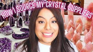 How I Source My CRYSTAL SUPPLIERS! Sharing my tip and tricks for finding crystal suppliers!