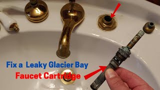 Fix a Leaky Glacier Bay Bathroom Faucet Cartridge || Stop Dripping |