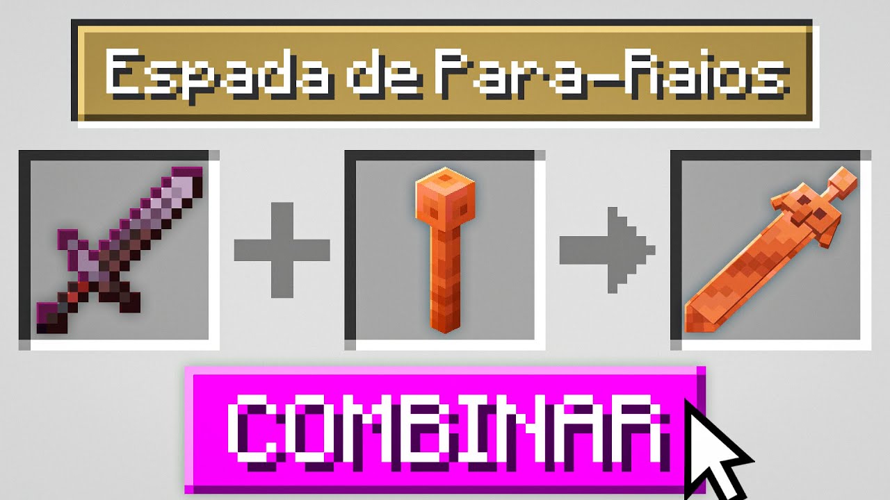 PODEMOS COMBINAR QUALQUER ITEM DO MINECRAFT