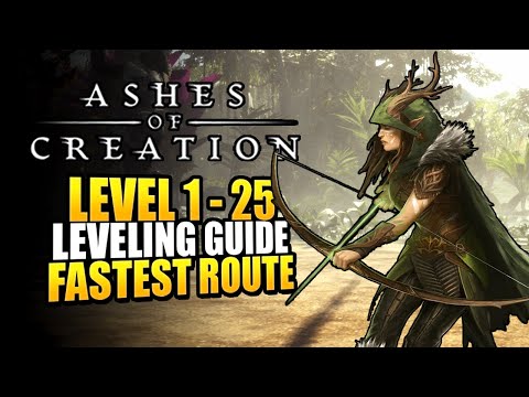 Ashes of Creation Leveling Guide 1-25  - BEST Route and FAST Leveling Tips